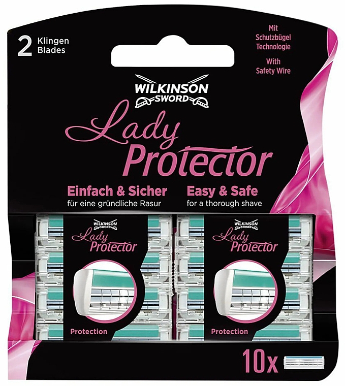 Змінні касети для гоління, 10 шт. - Wilkinson Sword Lady Protector — фото N1