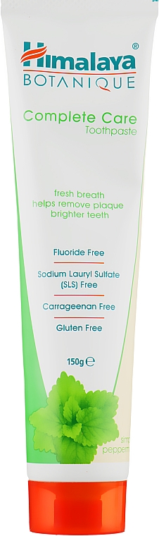 Зубная паста органическая с Мятой перечной - Himalaya Herbals Complete Care Toothpaste Simply Peppermint — фото N1