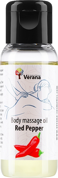 Массажное масло для тела "Red Pepper" - Verana Body Massage Oil — фото N1