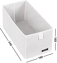 Органайзер для хранения мелочей S, белый 34х16х16 см "Home" - MAKEUP Drawer Underwear Cosmetic Organizer White — фото N2