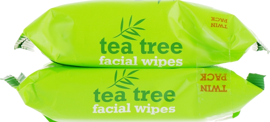 Очищающие салфетки для лица 2x25шт - Xpel Marketing Ltd Tea Tree Facial Wipes For Clean Healthy Skin — фото N3