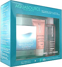 Парфумерія, косметика Набір - Biotherm Aquasource (cr/50ml + toner/100ml + cleanser/50ml)