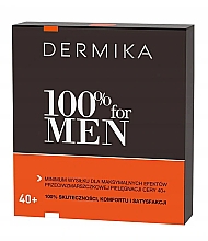 Парфумерія, косметика Набір - Dermika 100% For Men 40 + (ash/balm/40ml + cr/50 ml)