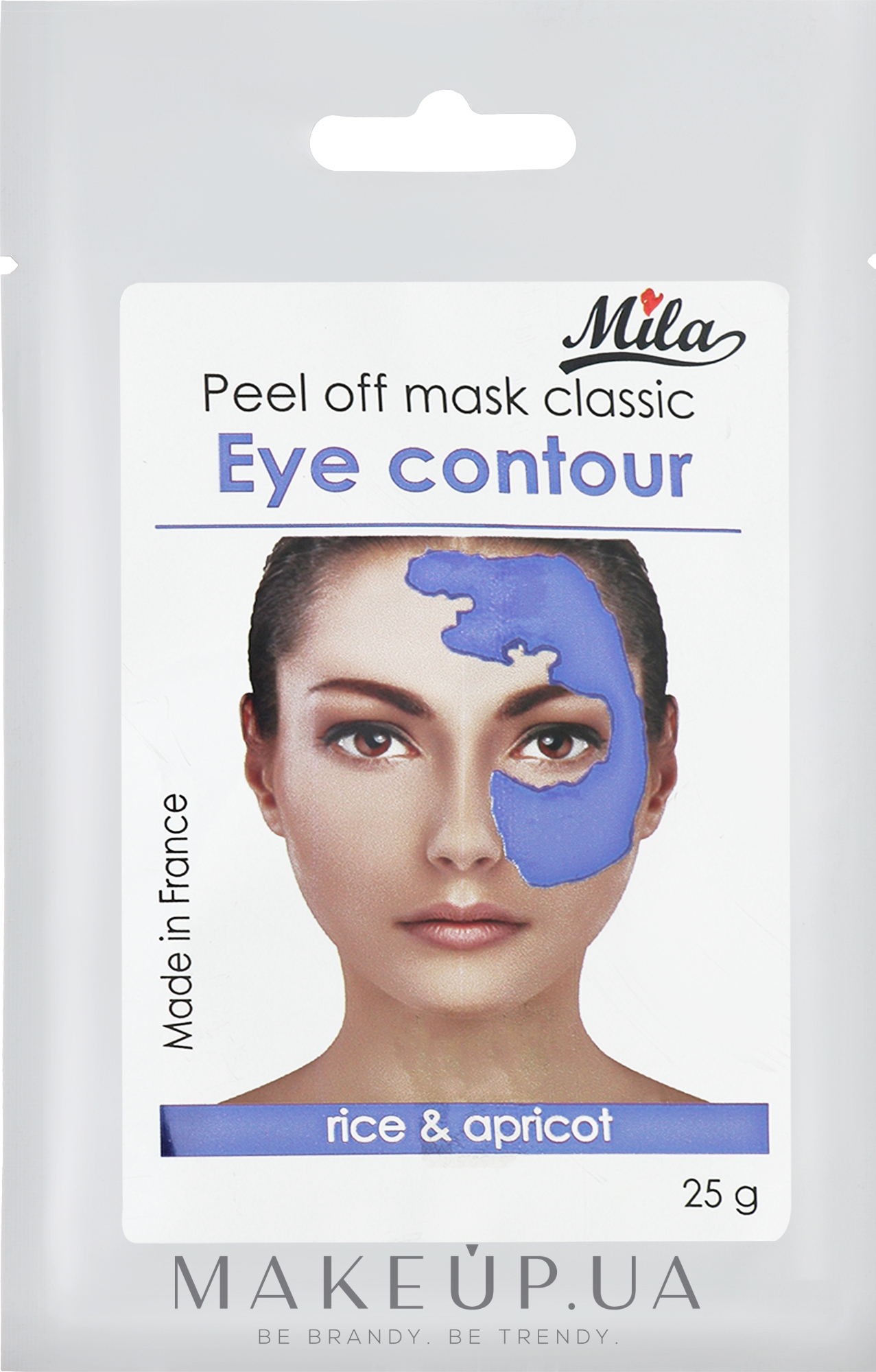 Маска альгінатна класична порошкова "Для контурів очей" - Mila Eye Contour Peel Off Mask — фото 25g