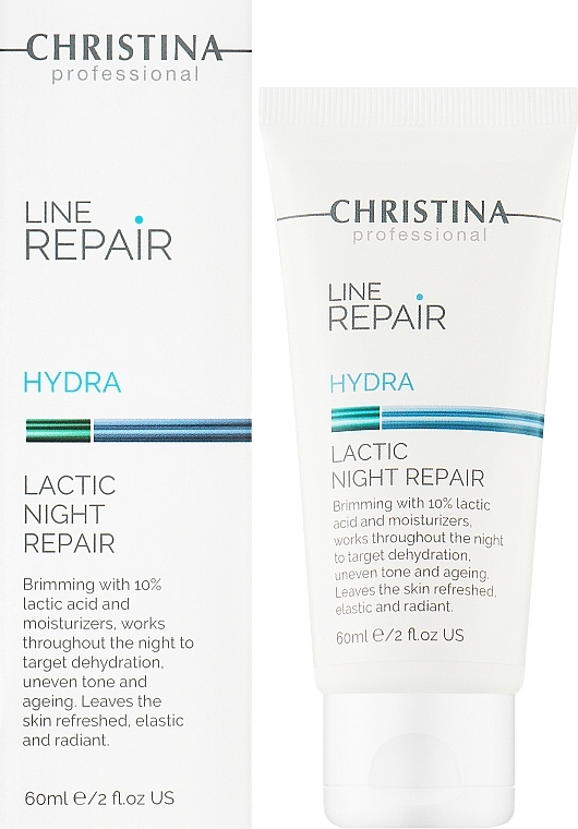 ПОДАРУНОК! Крем для обличчя "Нічне відновлення" з молочною кислотою - Christina Line Repair Hydra Lactic Night Repair — фото N2