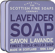 Мыло "Лаванда" - Scottish Fine Soaps Lavender Soap In A Tin — фото N1