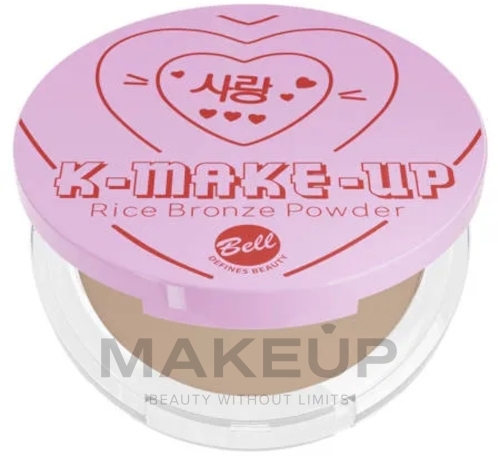 Рисовий бронзер для обличчя - Bell Asian Valentine's Day K-Make-Up Rice Bronze Powder — фото Natural Bronze