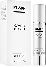 Ночной крем "Энергия икры" - KlappCaviar Power Night Cream  — фото N1