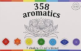 Набор масел с роликом "7 Chakr Oil Blend`s" - 358 Aromatics — фото N1