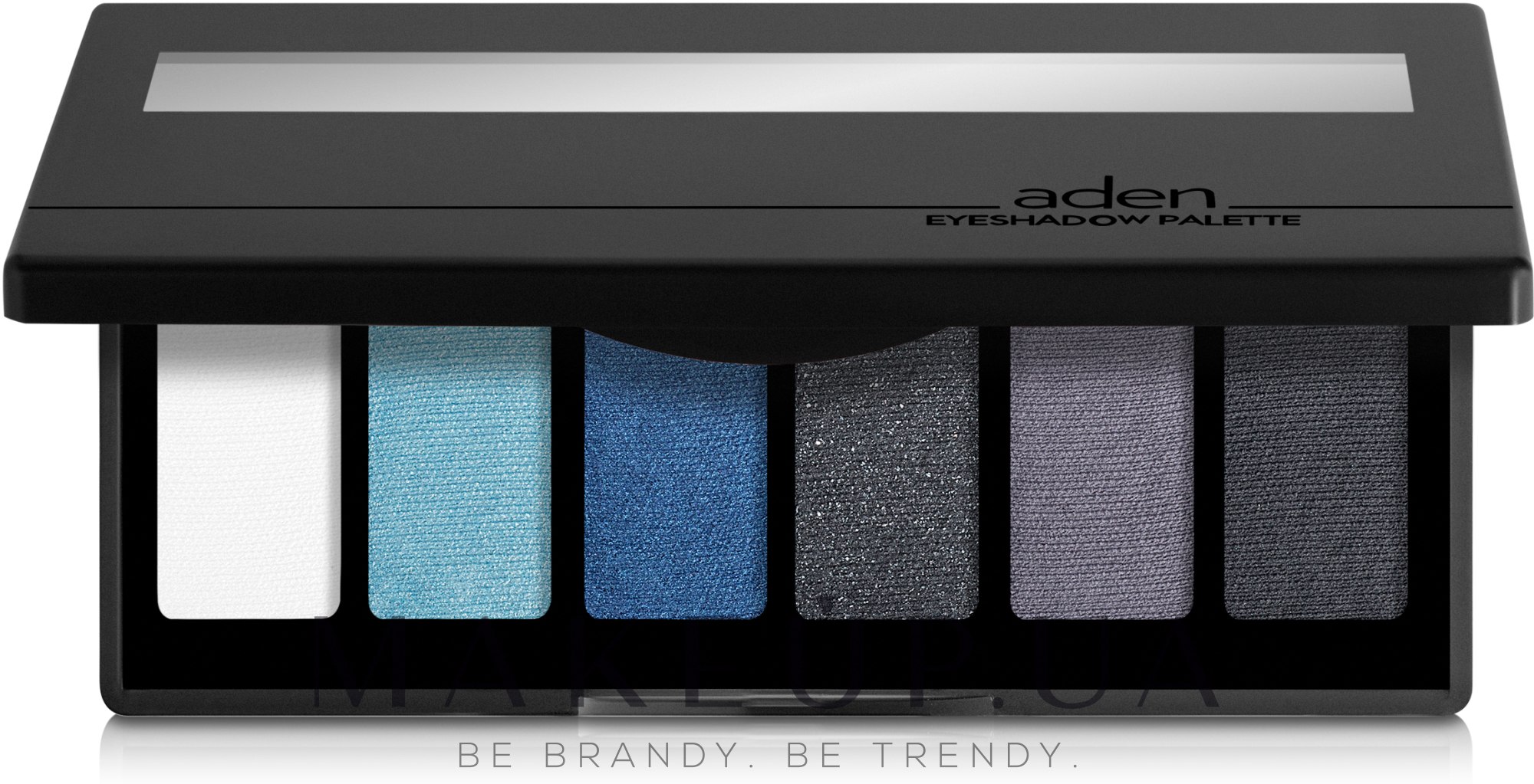 Палетка тіней для повік - Aden Cosmetics Eyeshadow Palette — фото 01 - Black/Blue