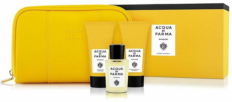 Acqua Di Parma Prestige Shaving Kit - Набор (sh/cr/40ml + ash/em/40ml + edc/20ml + bag/1pcs) — фото N1