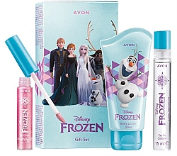 Духи, Парфюмерия, косметика Avon Disney Frozen - Набор (edc/mini/15ml + b/lot/50ml + lip/gloss/7ml)