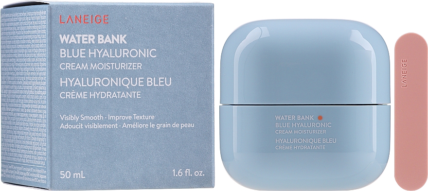 Увлажняющий гиалуроновый крем для лица - Laneige Water Bank Blue Hyaluronic Cream Moisturizer — фото N1