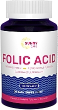 Диетическая добавка "Фолиевая кислота" , 400 мг - Sunny Caps Folic Acid Powerfull — фото N1