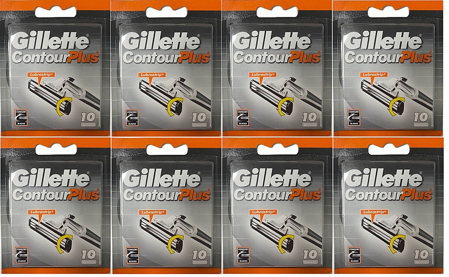 Сменные кассеты для бритья, 10 шт. - Gillette Contour Plus — фото N1
