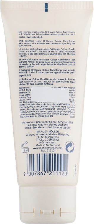Кондиционер для окрашенных волос - Marlies Moller Brilliance Colour Conditioner — фото N2