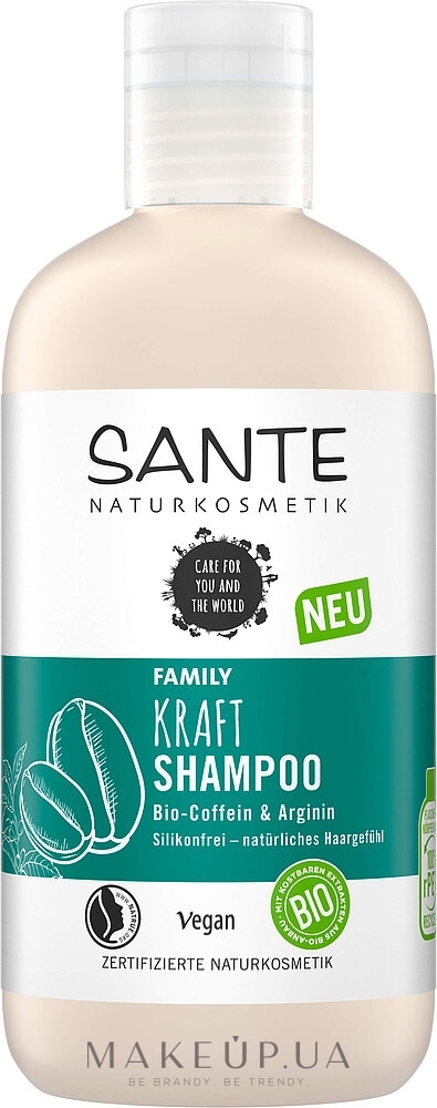 Укрепляющий шампунь с кофеином и аргинином - Sante Kraft Shampoo Bio-Coffein & Arginin — фото 250ml