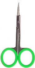 Ножницы маникюрные для кутикулы "Neon Play", 2224, зеленые - Donegal — фото N1