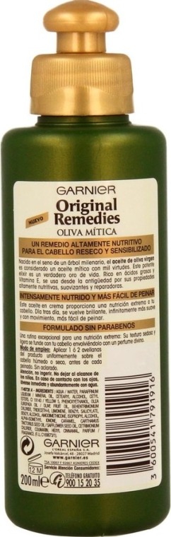 Крем-олія для сухого волосся з оливою - Garnier Original Remedies Olive Oil Mythical Cream — фото N2