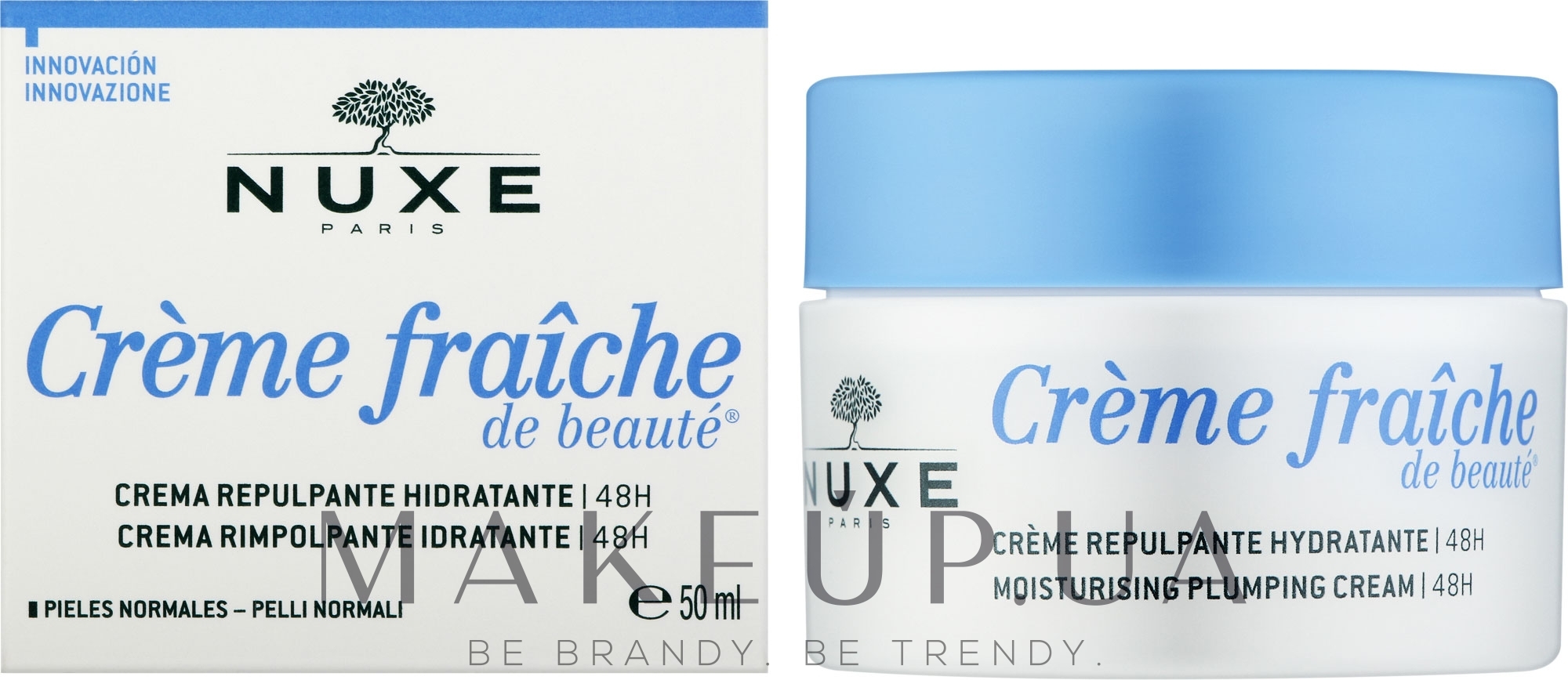 Зволожувальний підтягувальний крем для обличчя - Nuxe Creme Fraiche De Beaute Moisturising Plumping Cream 48H — фото 50ml