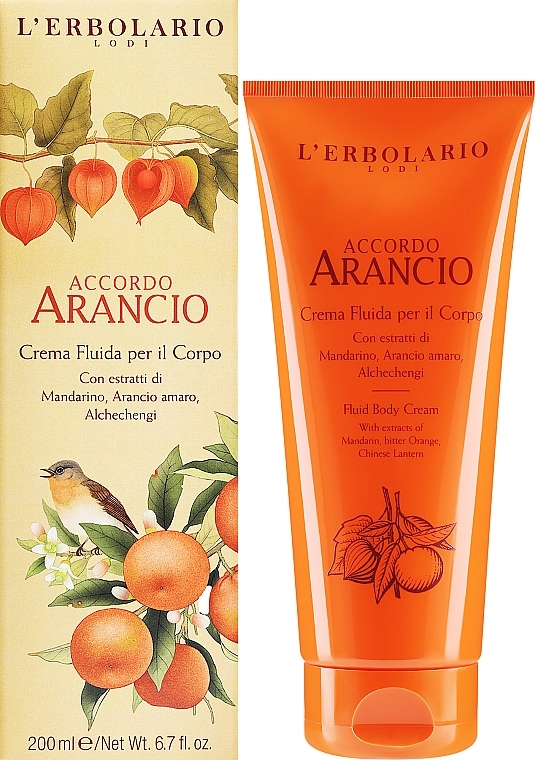 L'Erbolario Accordo Arancio Fluid Body Cream - Крем-флюид для тела — фото N2
