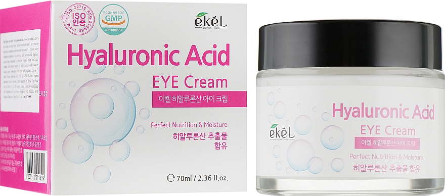 Зволожувальний крем для шкіри навколо очей, з гіалуроновою кислотою - Ekel Hyaluronic Acid Eye Cream — фото N1
