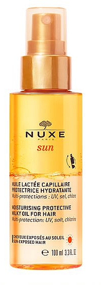 Солнцезащитное двухфазное масло для волос - Nuxe Sun Moisturising Protective Milky Oil For Hair — фото N1