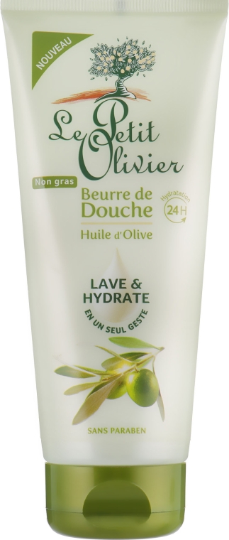 Масло для душа "Масло Оливы" - Le Petit Olivier Shower Butter Olive Oil  — фото N1