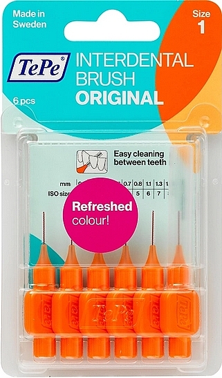 Набор межзубных ершиков "Original", 0.45 мм, оранжевые - TePe Interdental Brush Original Size 1 — фото N1