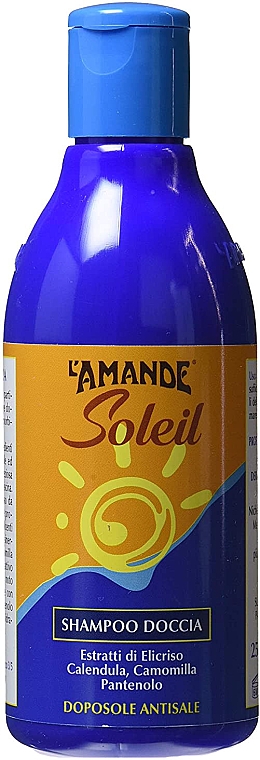 Шампунь-гель для душу з антисольовим ефектом після засмаги - L'Amande Soleil After Sun Shower Shampoo — фото N1