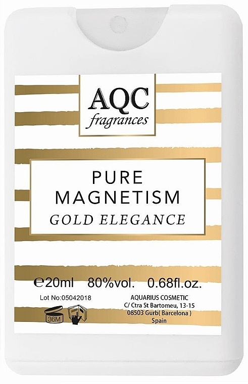 AQC Fragrances Pure Magnetism Gold Elegance - Туалетная вода — фото N1