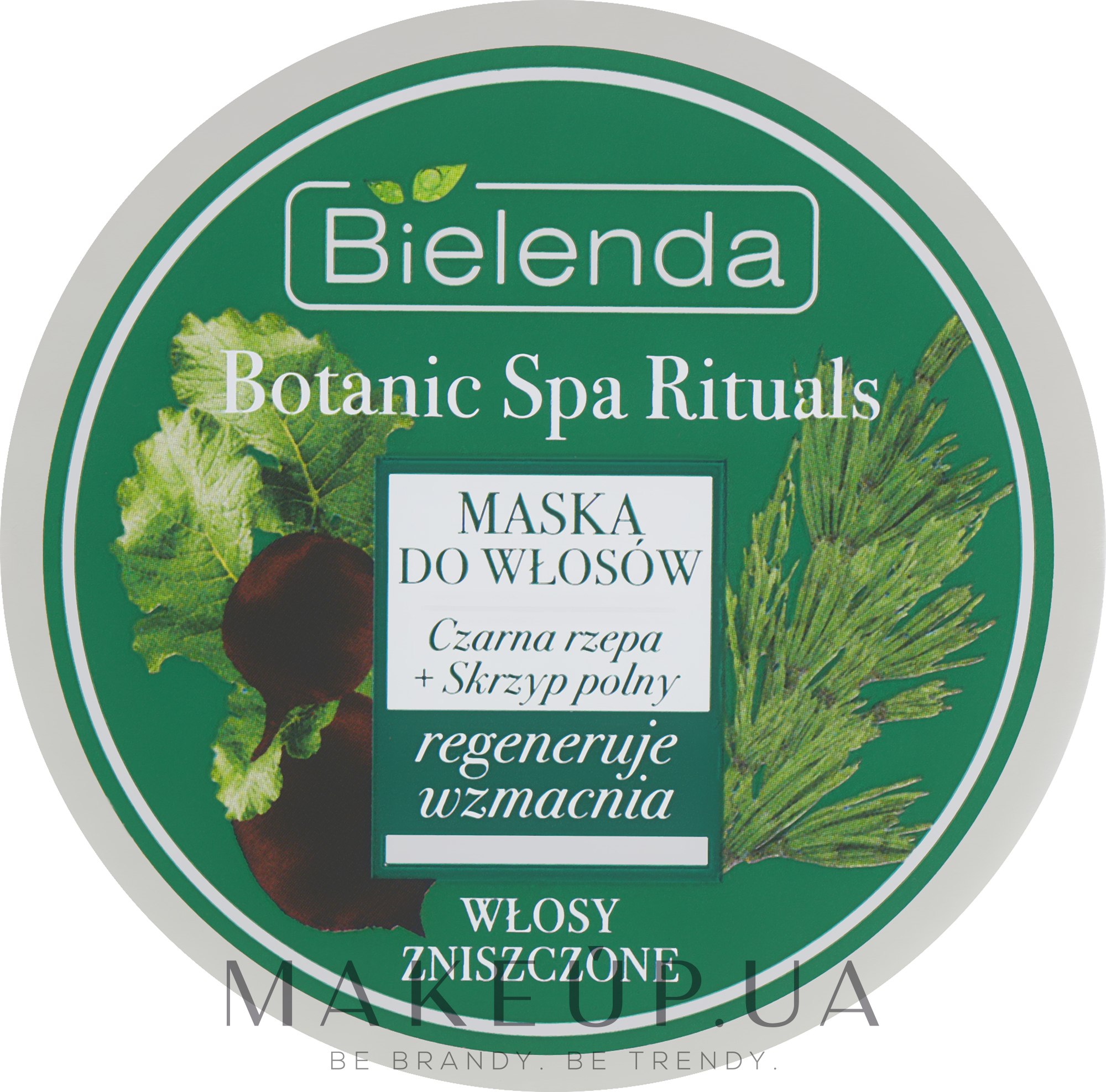 Маска "Чорна ріпа + польовий хвощ" для пошкодженого волосся - Bielenda Botanic Spa Rituals Mask — фото 300ml