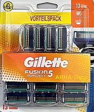 Змінні касети для гоління, 13 шт. - Gillette Fusion 5 Sport — фото N1