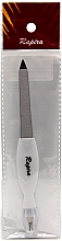 Парфумерія, косметика Пилочка для нігтів з тримером для кутикули ПС125, лазерна, біла - Rapira