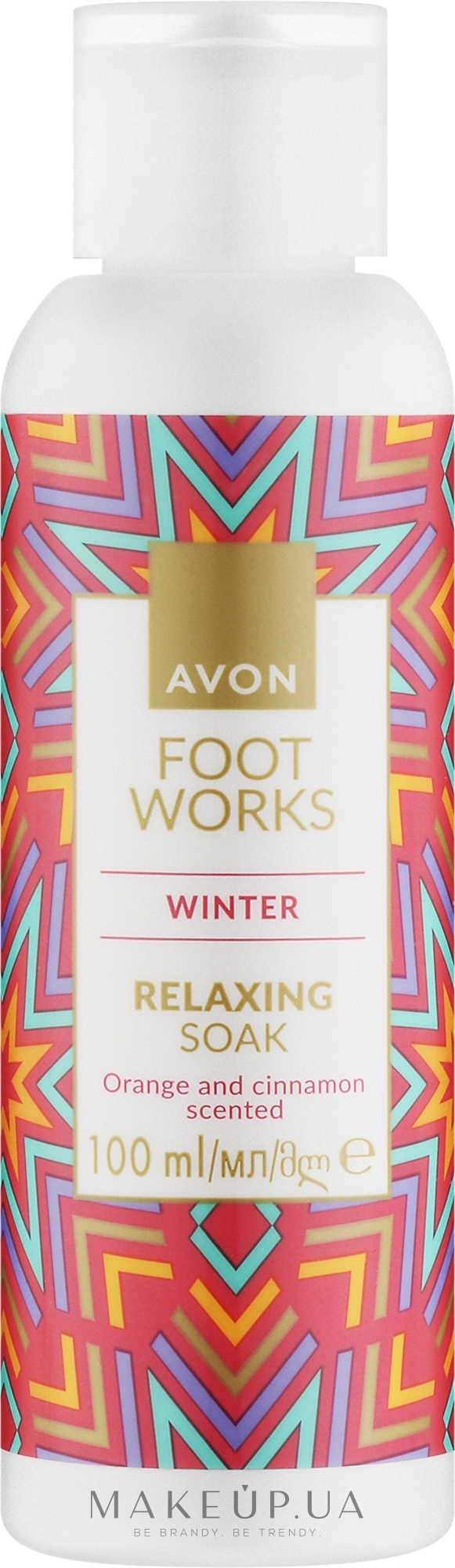 Расслабляющая ванночка для ног - Avon Foot Works Winter Relaxing Soak  — фото 100ml