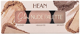 Духи, Парфюмерия, косметика Контурная палетка для макияжа лица - Hean Glow Nude Palette SunGlow