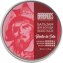 Духи, Парфюмерия, косметика УЦЕНКА Бальзам для бороды - Barbados Pirates Beard Balm Benito De Soto *