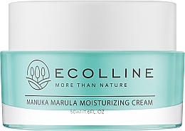 Парфумерія, косметика Зволожувальний крем для обличчя з медом манука та олією марули - Ecolline Manuka Marula Moisturizing Cream