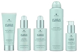 Набор, 5 продуктов - Alterna My Hair My Canvas Styling Must-Have Kit (h/spray/210ml + ser/74ml + h/balm/101ml + h/spray/25ml + h/mist/148ml) — фото N1