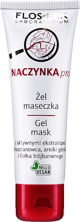 Гель-маска для сосудистой кожи - Floslek Dilated Capillaries Line Gel Mask