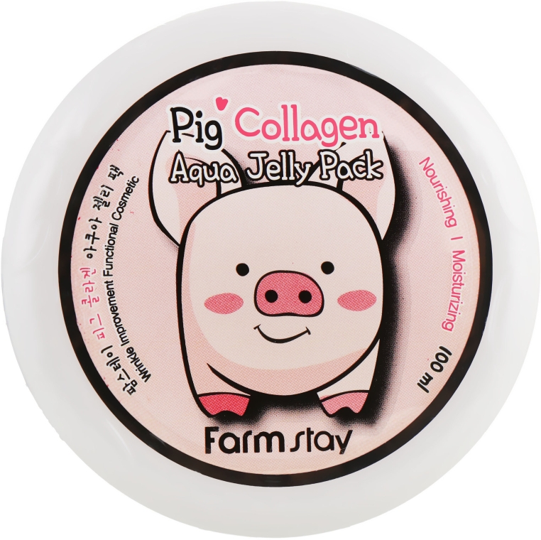 Ночная увлажняющая маска со свиным коллагеном - FarmStay Pig Collagen Aqua Jelly Pack