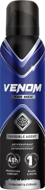 Дезодарант-антиперспірант - Venom For Men Invisible Agent — фото 150ml