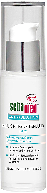 Зволожувальний захисний флюїд SPF20 - Sebamed Anti-Pollution Hydrating Fluid