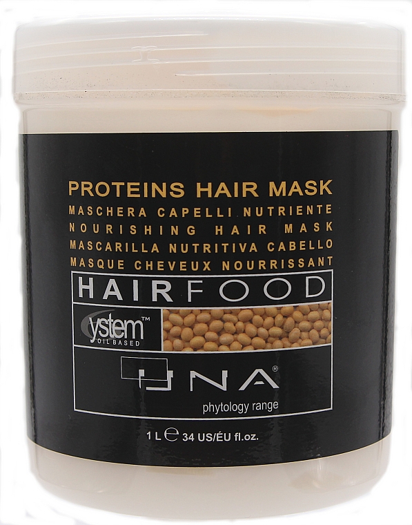 Маска для живлення волосся з протеїнами - Rolland Una Hair Food Proteins Hair Treatment — фото N3