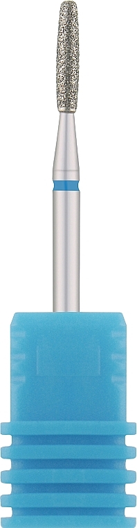 Фреза алмазная "Пуля" 244 021B, диаметр 2,1 мм, синяя - Nail Drill — фото N1