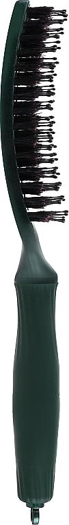 Щетка для волос - Olivia Garden FingerBrush Care Ionic Boar & Nylon Green Emerald — фото N2