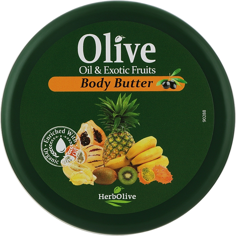 Олія для тіла з екстрактом екзотичних фруктів - Madis HerbOlive Olive Oil & Exotic Fruits Body Butter — фото N1