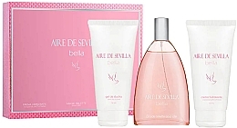 Духи, Парфюмерия, косметика Instituto Espanol Aire de Sevilla Bella - Набор (edt/150ml + b/cr/150ml + sh/gel/150ml)