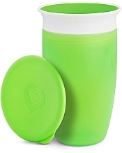 Чашка-непроливайка з кришкою, зелена, 296 мл - Miracle — фото N1