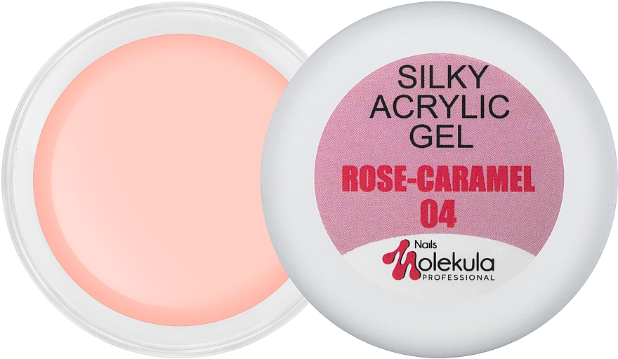 Акрил-Гель - Nails Molekula Silky Acrylic Gel Rose-Caramel
